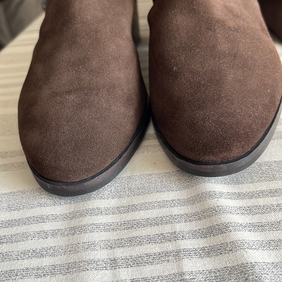 BRAND NEW COACH “LUCIA” CHESTNUT BROWN SUEDE “OVER THE KNEE” boots Sz 7 GORGEOUS - Picture 4 of 14